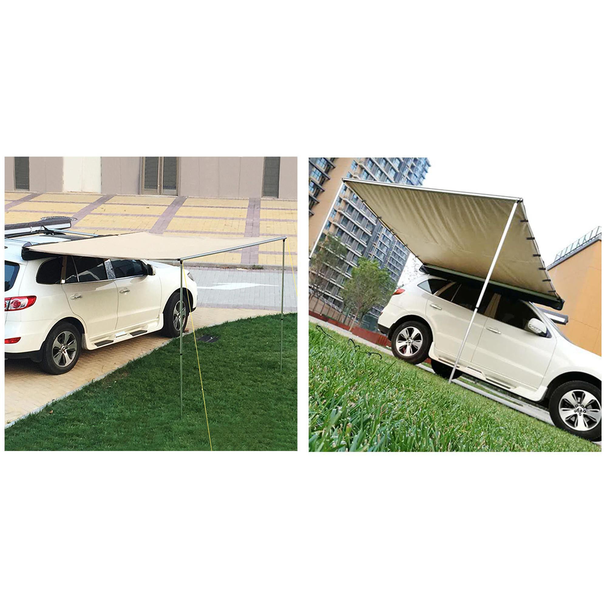 Yescom UV50+ Car Side Awning 4.6x6.6' Rooftop Pull Out Tent