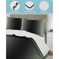 thumbnail image 4 of Sage Green Black Ombre Summer Quilt Set Twin XL Size,Soft Quilted Bedding Set with 2 Pillow Shams,Gradient Contemporary Abstract Art Lightweight All Season Bedspread Coverlet for Bedroom 68"x98", 4 of 6
