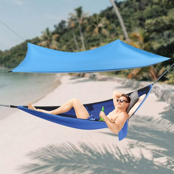 Camping Hammock, Hammocks with Mosquito Net Tent and Rain Fly Tarp, Hammock for Backpacking and Travel