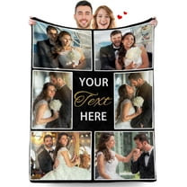 Custom for Boyfriend Girlfriend, Personalized Couple Blanket, Customized Blanket with Photo, Birthday Valentines Gifts for Wife Girlfriends from Husband Boyfriends