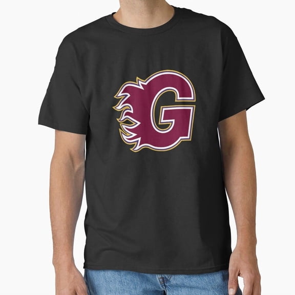 Guildford Flames Retro Hockey Inspired Bold Athletic Team Logo Unisex T-Shirt, up to size 5XL