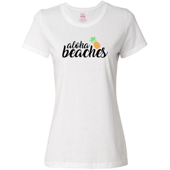 Inktastic Hawaiian Pineapple Aloha Beaches Women's T-Shirt