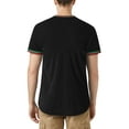 thumbnail image 2 of Ma Croix Mens Hipster Luxury Brand Colored Longline Side Zipper T Shirt, 2 of 6