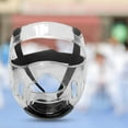 thumbnail image 4 of Protector transparente de la cabeza del protector de la cara de Taekwondo para el protector de la cabeza de los deportes Sanda Niños Cola Careta, 4 of 8