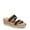 Black Stretch Raffia Fabric, variant on For Lifestride Womens Resort Slide Sandals - Medium & Wide Width