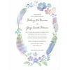 Watercolor Feather Standard Wedding Invitation