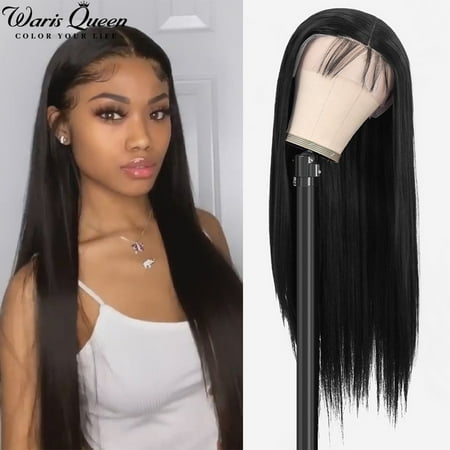XICENStraight Lace Front Wig Synthetic Wigs For Women Black Cosplay 26 Inch Lace Frontal Natural Hair | Walmart Canada XICENStraight Lace Front Wig Synthetic Wigs For Women Black Cosplay 26 Inch Lace Frontal Natural Hair | Walmart Canada