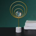 thumbnail image 4 of Adorno de de cristal de hierro forjado , coleccionables con estatua para comedor, estantería de escritorio, decoración de armario Fernando estatua de hierro, 4 of 8