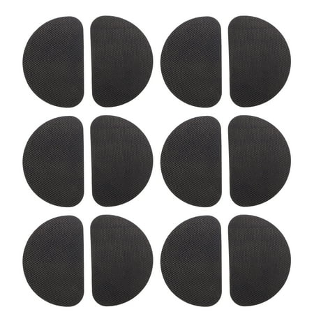 

12 Pairs Shoes Accessories Sole Stickers Sole Pads Sole Protective Pads (Black)