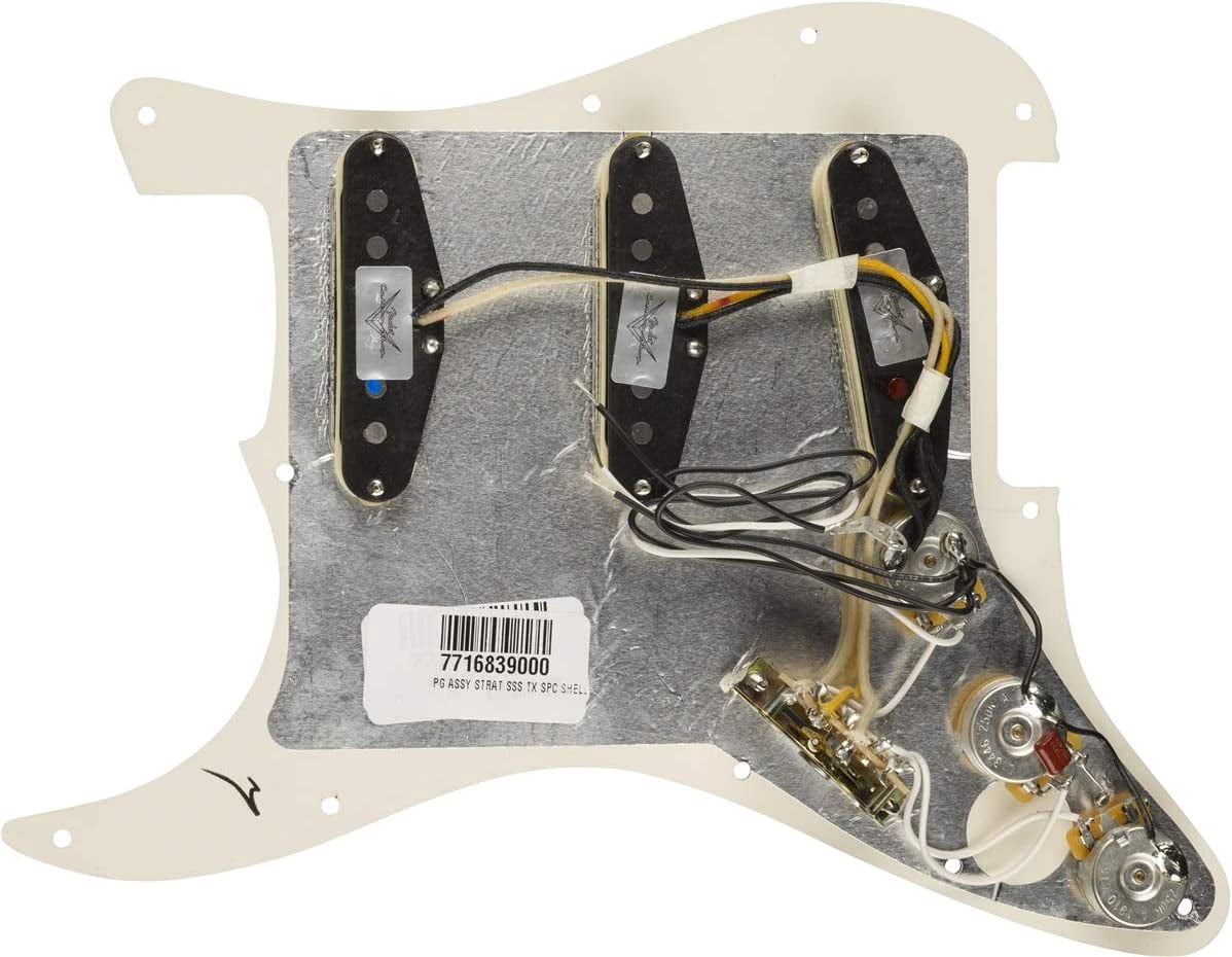 Fender Pre-Wired Strat Pickguard, Custom Shop Texas Special SSS, Tortoise Shell