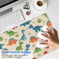 thumbnail image 4 of Long Mouse Pads for Desk,Beige Colorful Dinosaur Pattern Desk Mats on Top Of Desks, Desk Mouse Pad Extra Large with 3mm Non-Slip Base and Stitched Edge for Gaming,Office,Work,Home 35.4"x15.7", 4 of 6