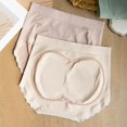 thumbnail image 6 of YOTMKGDO Seamless Underwear for Women, Bladder Control Underwear for Women, Women'S Solid Color High Stretch Plus Size Seamless Butt Lift Pure Cotton Bottom Crotch Soft (#4 Beige, M), 6 of 9