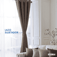 thumbnail image 2 of Cortinas Blackout STYRKA Opaca 2 Piezas 274 x 213 cm Chocolate, 2 of 8