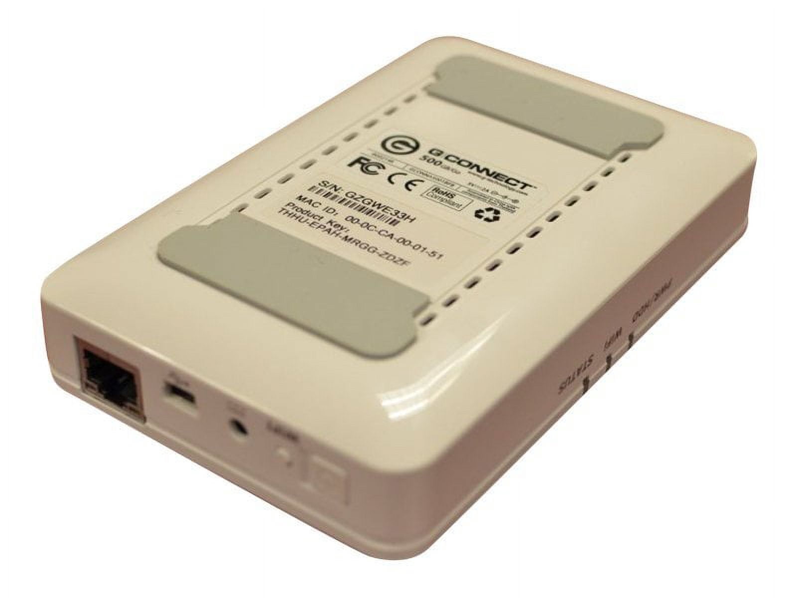 HGST G-CONNECT 500 GB Network Hard Drive, 2.5" External, White