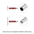 thumbnail image 4 of Uxcell 10Pack Watch Strap Tubes Pins, 1.3mm Tube Dia, 12mm Pin Length Stainless Steel, 4 of 5