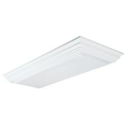 Lithonia Lighting Cambridge Linear Fluorescent Flush Mounted Ceiling Lithonia Lighting Cambridge Linear Fluorescent Flush Mounted Ceiling Light Fixture White 1