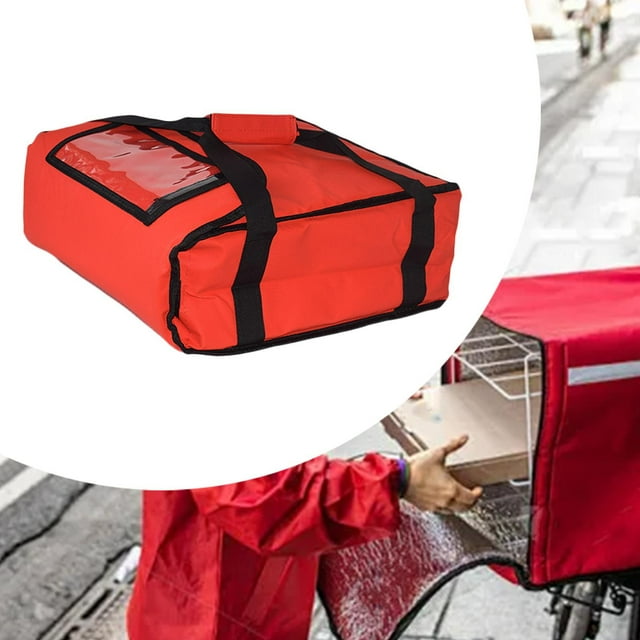 Bolsa de entrega de pizza, bolsa para calentar pizza, bolsa aislante para entrega de pizza, calentador de pizza, estuche de transporte para catering, 14 pulgadas