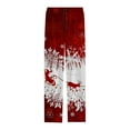 thumbnail image 3 of CONZONE Christmas Mens Pajamas Pants Wide Leg Pajama Pants for Men Casual Xmas Santa Claus Graphic Soft Loose Fit Fall Winter Pjs Trousers Cozy Homewear Loungewear, 3 of 6