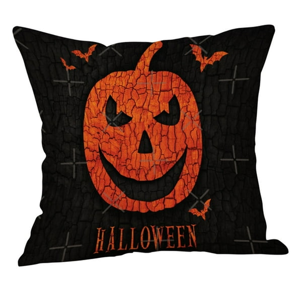 Hyknon Coussins Décoratifs Décoration d'Halloween Simulation Appliquée Taie d'Oreiller Salon Sofa Fête Doux Confortable Coussins Décoratifs