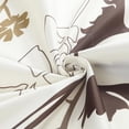 thumbnail image 2 of Fabric Floral Shower Curtain, Orange and Gray Weeping Flower Shower Curtains for Bathroom, Modern White Bathroom Curtains, 72" W x 72" H, 2 of 6