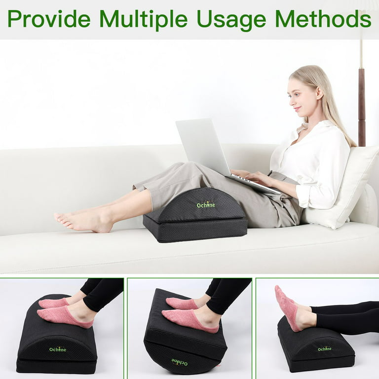 Adjustable Footrest Under Desk Support Footstool Ergonomic Foot Rest f