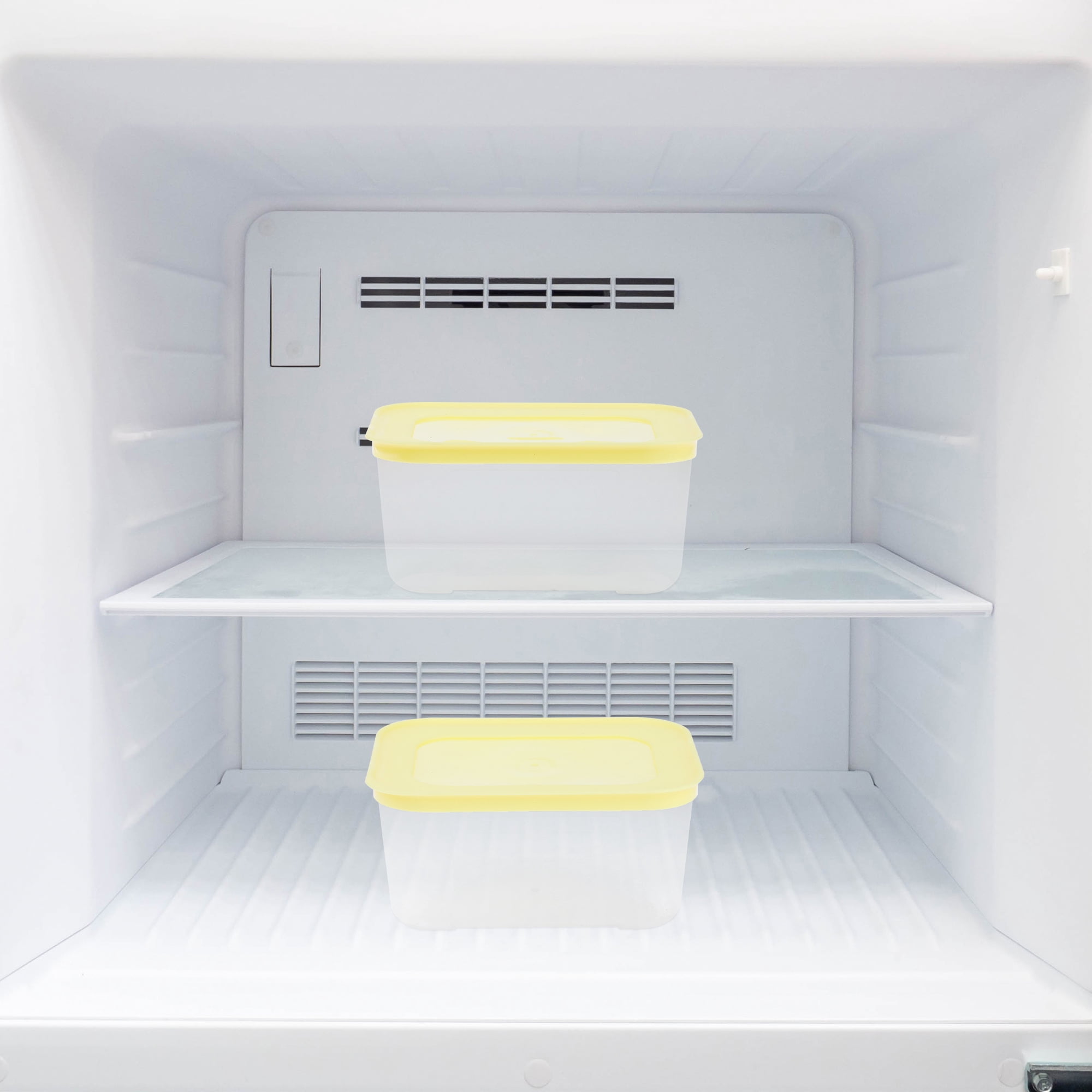 Unique Bargains Food Storage Containers Reusable Lunch Box 12 Packs Yellow