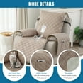 thumbnail image 3 of 100% Waterproof High Quality Recliner Chair Cover, Non Slip Recliner Covers for Recliner Chair with Pocket, Pet Scratch-Resistant Sofa Slipcover, Washable, for Office, Living Room, Home Decor, 3 of 8
