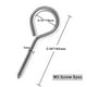 thumbnail image 3 of Tornillo de acero inoxidable, tornillo de ojo, tornillo autorroscante, ojo de oveja, tornillo autorroscante redondo con anillo, tornillo de mano, 10 piezas, 3 of 8