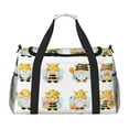 thumbnail image 1 of Balery Gnomes Honey Bee Bolsa de Gimnasio para Mujeres, Bolsa de Viaje con Bolsillo Húmedo, Bolsa de Fin de Semana para Mujeres, Bolsa de Viaje Resistente al Agua, 1 of 7