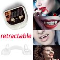 thumbnail image 3 of Dientes de vampiro retráctiles para decoración de Halloween, colmillos de vampiro pequeños, suministros de fiesta, Cosplay de fiesta, 1 unidad, 3 of 4