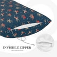 thumbnail image 3 of Daiia Octopus Sea Life Bedding Waterproof Pillow Protector Zippered Queen – Bed Bug Proof Pillow Encasement-16"x24", 3 of 6
