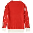 thumbnail image 2 of SSLR Big Boys Ugly Christmas Sweater Fun Holiday Reindeer Pullover Sweater for Kids, 2 of 8