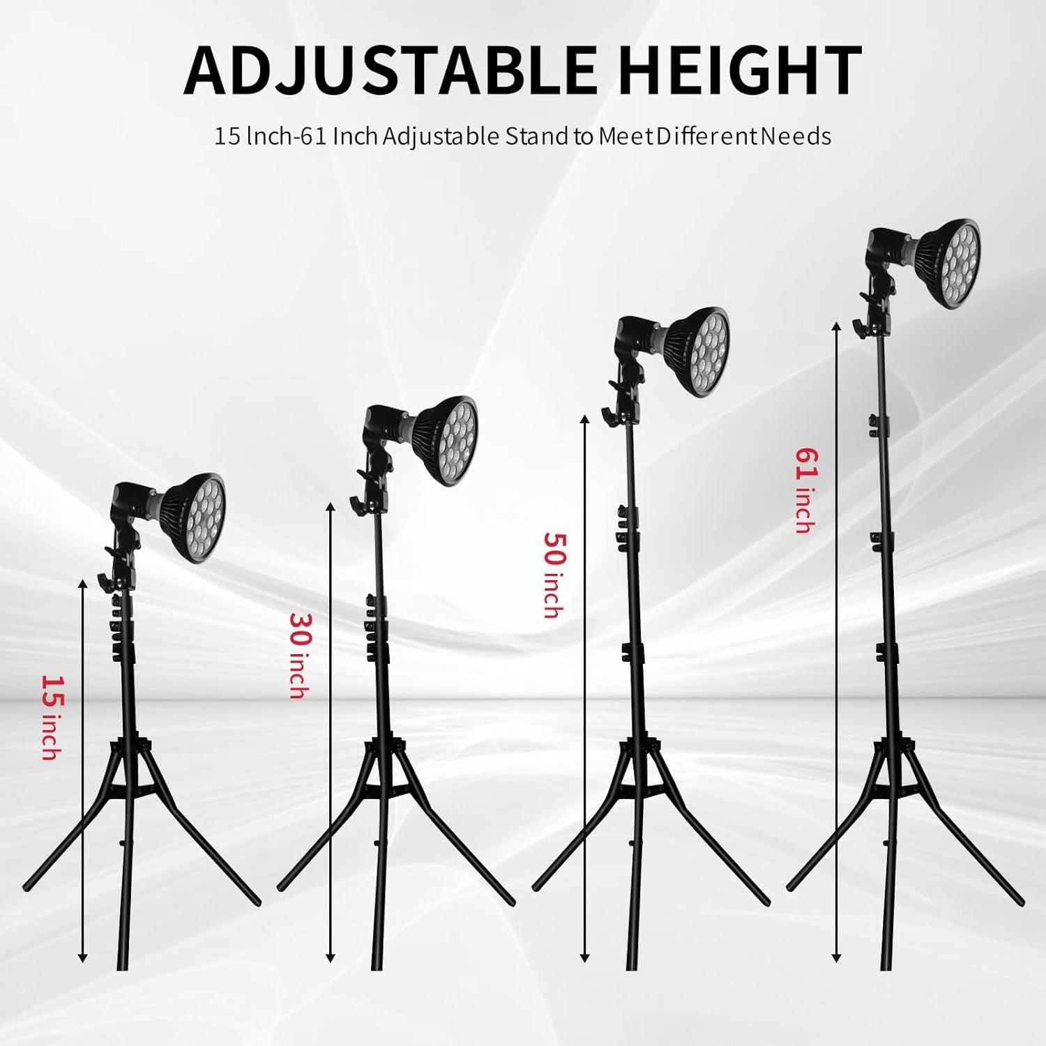 Red Light  Lamp with Stand for Body and Face 36 Dual-Chips 660nm Red and 850nm Near Infrared Red Light  Device, with Adjustable Tripod, Timer and Goggles