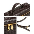 thumbnail image 6 of HMSHA Trendy Woven Crossbody Purse Square Box Bags Women Shoulder Bag Cute Satchels Mini PU Leather Top-Handle Tote Handbag, 6 of 7
