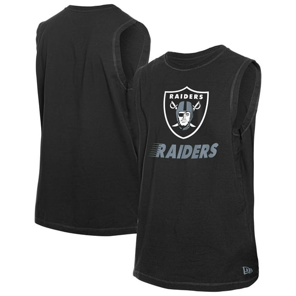 Men's-New Era Black Las Vegas Raiders Leisure Collection Tank Top