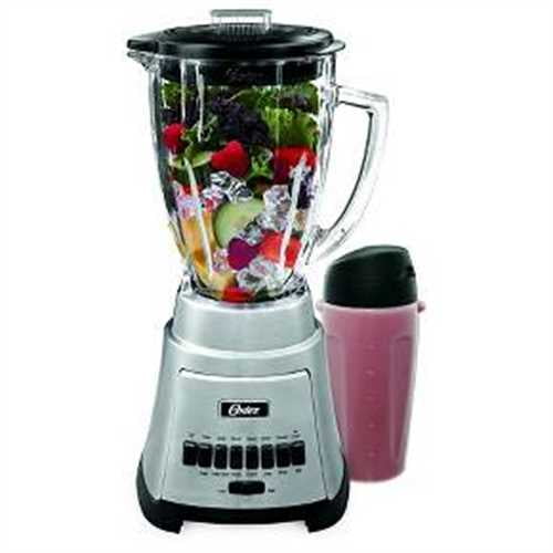 Oster Classic Series Blender with Travel Smoothie Cup Chrome BrickSeek