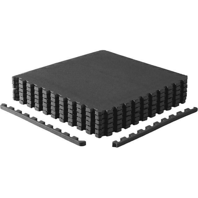 /- Interlocking EVA Foam Exercise Puzzle Mats - | x /; | T Pattern -