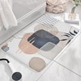 thumbnail image 3 of Blue Boho Abstract and Plant Flannel Non Slip Door Rugs,Washable Door Mats Indoor,Decorative Door Mats,Dirt-Resistant and Absorbent Doormat for Entrance,Bedroom,Kitchen,Bathroom,31.5"x17", 3 of 4