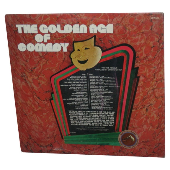 The Golden Age of Comedy (1972) LP Vinyl Record