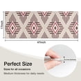thumbnail image 5 of Beige Geometric Diamond Striped Pattern Kitchen Rug Mat,Kitchen Runner Rugs Non Skid Washable,Decorative Kitchen Floor Mats for Kitchen,Sink,Laundry,17"X47", 5 of 5