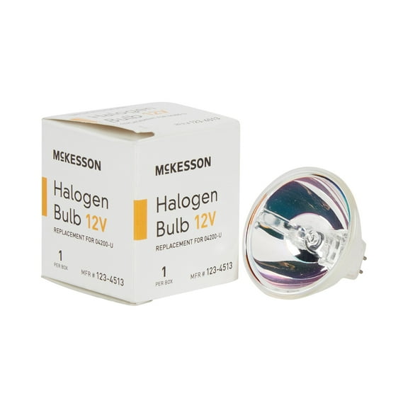 McKesson Halogen Lamp Bulbs - Fits Exam Lamps and Otoscopes - 12 Volts, 35 Watts, 1 Count, 1 Pack