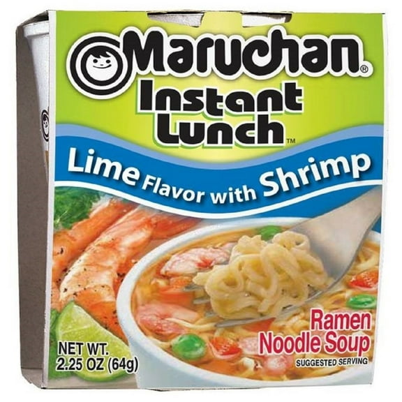 Maruchan Instant Lunch Lime Flavor with Shrimp Soup (Pack of 16)