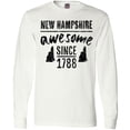 thumbnail image 3 of Inktastic New Hampshire Awesome Since 1788 Long Sleeve T-Shirt, 3 of 5
