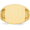 thumbnail image 4 of Avariah 14k Yellow Gold 15.0x16.5mm Closed Back Men's Signet Ring - Ring Size 10.0, 4 of 8