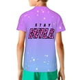 thumbnail image 2 of Ben Azelart Stay Wild Kids T-Shirt 3d Printed Graphic T-Shirts Boys And Girls Short Sleeve Shirts For Youth Kids X-Small, 2 of 7