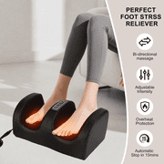 Shiatsu Foot Massager Machine with Heat, Foot and Calf Massager with Massage Roller, Deep Tissue Massager for Plantar Fasciitis, Pain Relief, Promotes Blood Circulation, Gifts for Women & Men