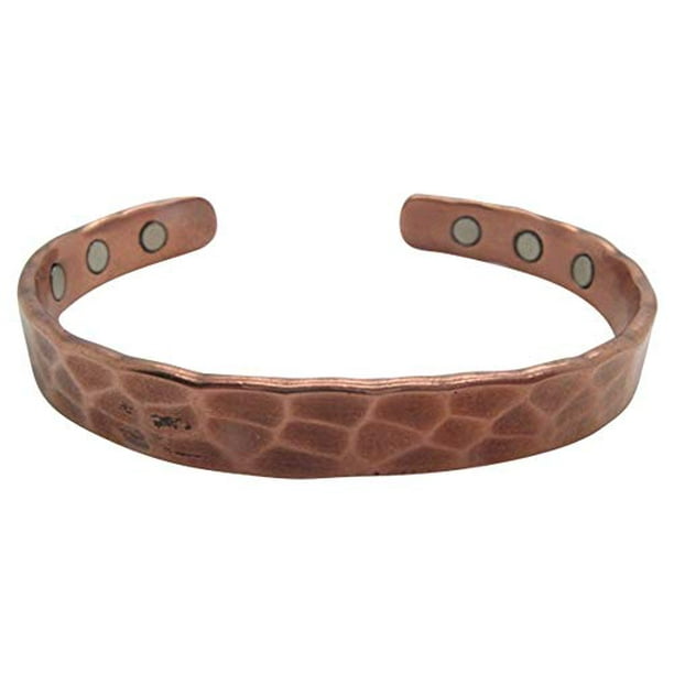 Men's 8 Inch Solid Copper Magnetic Cuff Bracelet CBM10055WS - 3/8 of an ...