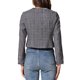 thumbnail image 3 of CHAQUETA DE TWEED PARA MUJER CON CUELLO REDONDO Y CIERRE DE BOTONES DE LARGA MANGA XS NEGRO GRIS, 3 of 6