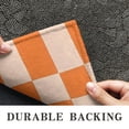 thumbnail image 6 of Orange and White Wavy Checkerboard Pattern Door Rugs,Washable Non Slip Door Mats Indoor,Decorative Door Mats,Entry Mat Indoor for Entrance,Bedroom,Kitchen,Bathroom,20"x32", 6 of 6