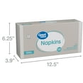 Great Value Disposable Paper Napkins, White, 250 Count